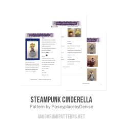 Steampunk Cinderella amigurumi pattern by PoseyplacebyDenise