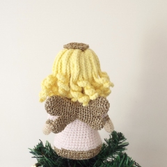 Angelica the Angel Christmas Tree Topper amigurumi pattern by Smiley Crochet Things