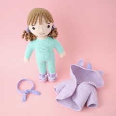 Beatrice the Bedtime Doll amigurumi pattern by Smiley Crochet Things