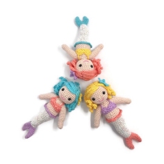 Cordelia the Mermaid Doll amigurumi pattern by Smiley Crochet Things