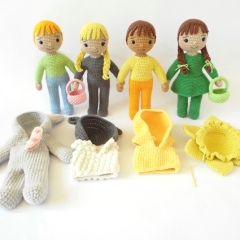 Easter Egg Hunt Dolls amigurumi pattern by Smiley Crochet Things