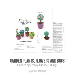 Garden Plants, Flowers and Bugs amigurumi pattern by Smiley Crochet Things