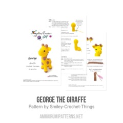 George the Giraffe amigurumi pattern by Smiley Crochet Things