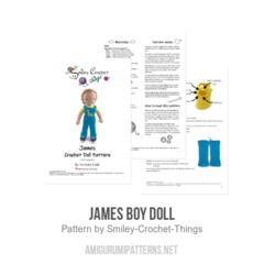 James Boy Doll amigurumi pattern by Smiley Crochet Things
