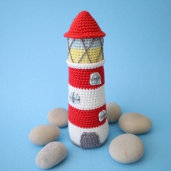 Lighthouse amigurumi pattern by Smiley Crochet Things