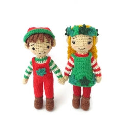 Little Autumn & Christmas Elves amigurumi by Smiley Crochet Things