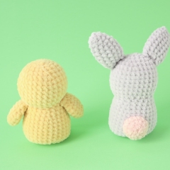 Little Chick and Bunny amigurumi pattern by Smiley Crochet Things