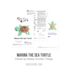 Marina the Sea Turtle amigurumi pattern by Smiley Crochet Things