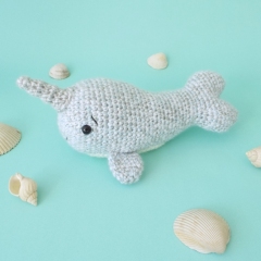 Norbert the Narwhal amigurumi pattern by Smiley Crochet Things