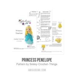 Princess Penelope amigurumi pattern by Smiley Crochet Things