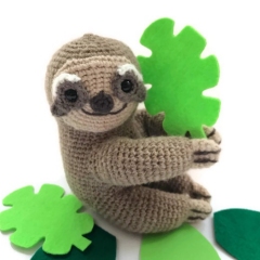 Sebastian the Sloth  amigurumi pattern by Smiley Crochet Things