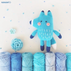Blue Fox  amigurumi pattern by Nanani