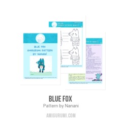 Blue Fox  amigurumi pattern by Nanani