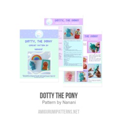 Dotty the Pony amigurumi pattern by Nanani