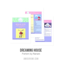 Dreaming House amigurumi pattern by Nanani