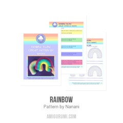 Rainbow amigurumi pattern by Nanani