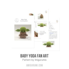 Baby Yoda Fan Art amigurumi pattern by Imigurumis