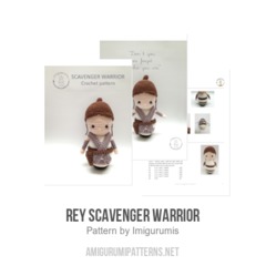 Rey Scavenger Warrior amigurumi pattern by Imigurumis