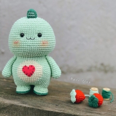DinDin-The little Dino amigurumi pattern by NgocLinh