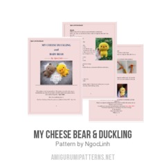 My Cheese Bear & Duckling amigurumi pattern by NgocLinh