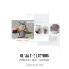 Olivia the Ladybug amigurumi pattern by Yarn Handmade