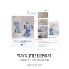 Yarn's Little Elephant  amigurumi pattern by Yarn Handmade