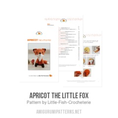 Apricot the little Fox amigurumi pattern by Little Fish Crocheterie