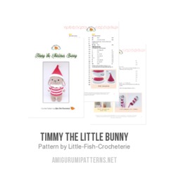 Timmy the Little Bunny amigurumi pattern by Little Fish Crocheterie