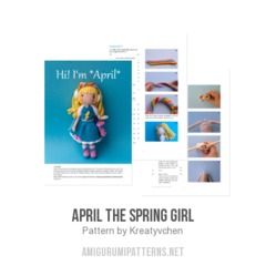 April the spring girl amigurumi pattern by Kreatyvchen