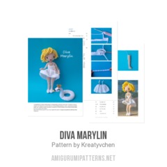 Diva Marylin amigurumi pattern by Kreatyvchen
