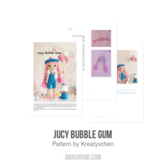 Jucy Bubble gum amigurumi pattern by Kreatyvchen