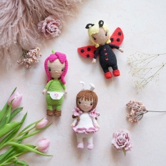 Spring Trio amigurumi by Kreatyvchen