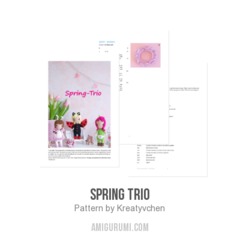 Spring Trio amigurumi pattern by Kreatyvchen