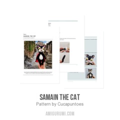 Samain the Cat amigurumi pattern by Cucapuntoes