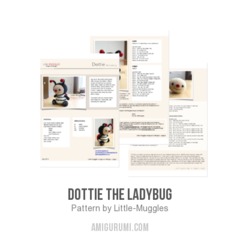 Dottie the ladybug amigurumi pattern by Little Muggles