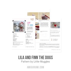 Lila and Finn the Dogs amigurumi pattern by Little Muggles