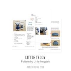 Little Teddy amigurumi pattern by Little Muggles