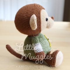 Miles the monkey amigurumi by Little Muggles