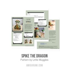 Spike the Dragon amigurumi pattern by Little Muggles