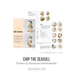 Chip the Seagull amigurumi pattern by Bluesparrow Handmade