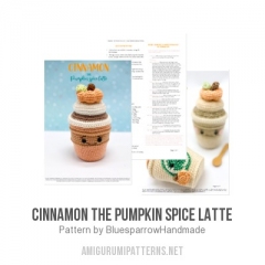 Cinnamon the Pumpkin Spice Latte amigurumi pattern by Bluesparrow Handmade