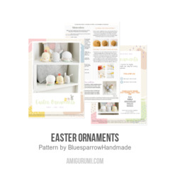 Easter Ornaments amigurumi pattern by Bluesparrow Handmade
