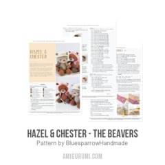 Hazel & Chester - The Beavers amigurumi pattern by Bluesparrow Handmade