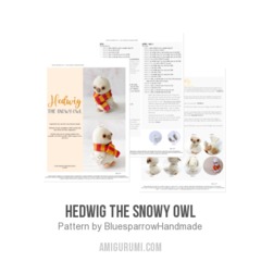 Hedwig the Snowy Owl amigurumi pattern by Bluesparrow Handmade