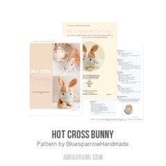 Hot Cross Bunny amigurumi pattern by Bluesparrow Handmade