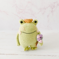 Leo the Frog Prince & Milo the Valentines Bear amigurumi pattern by Bluesparrow Handmade