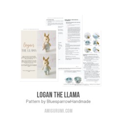 Logan the Llama amigurumi pattern by Bluesparrow Handmade