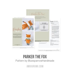 Parker the Fox amigurumi pattern by Bluesparrow Handmade