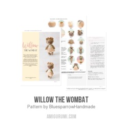 Willow the Wombat amigurumi pattern by Bluesparrow Handmade