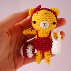 Animals in summer outfits amigurumi pattern by The Wandering Deer